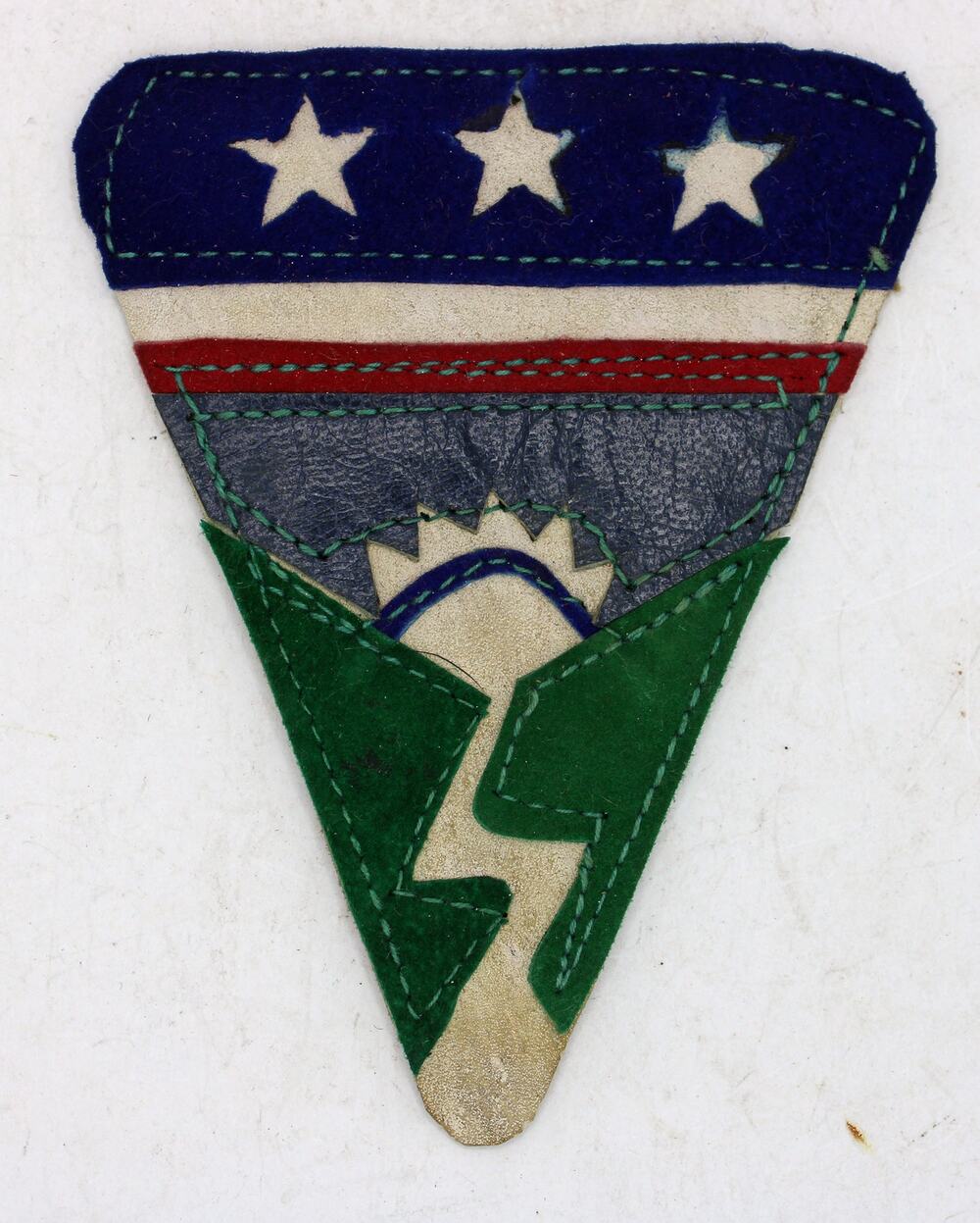 WWII Era US Army China-Burma-India CBI Theater Ledo Road Leather Shoulder Patch